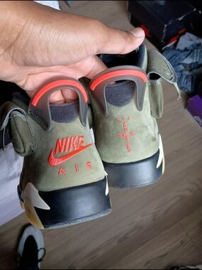 Size 12 Jordan 6 Travis Scott Olive